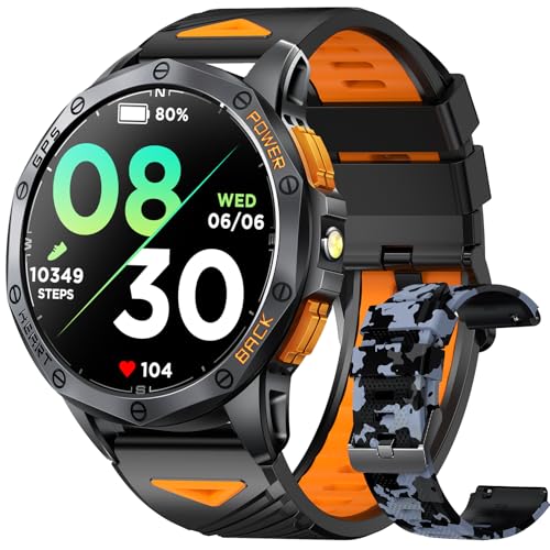 Tiwain Military Smart Watch for Men, Built-in GPS, 30-day standby, 1.43