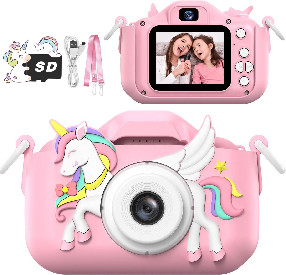 Masterbee Children's Camera Toys for Girls & Boys, 3-12 Years - 1080P HD Video Kids Digital Camera - Perfect for Christmas & Birthday Gifts