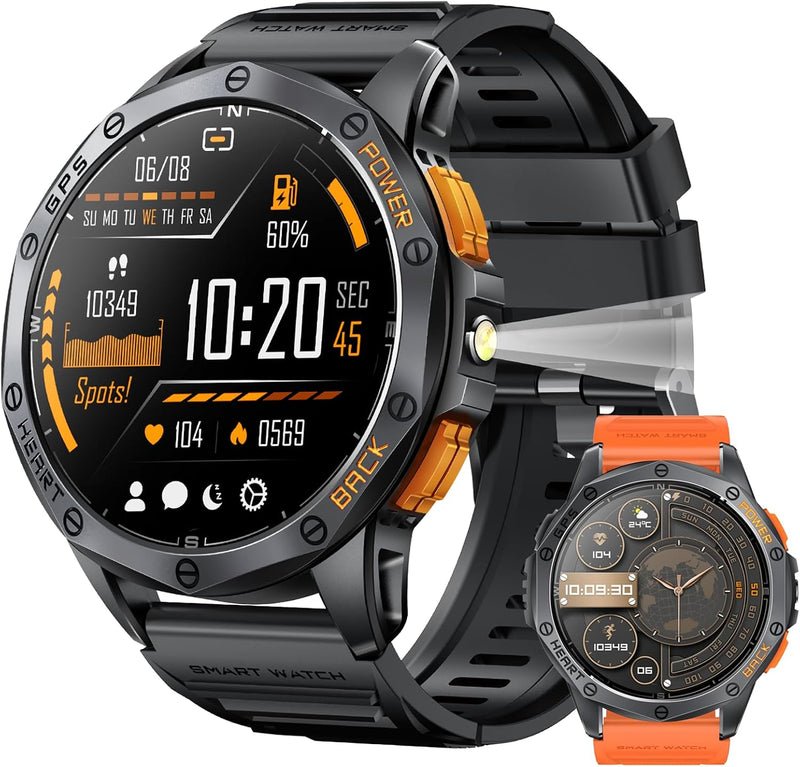 Tiwain Military Smart Watch for Men, Built-in GPS, 30-day standby, 1.43